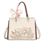 FOXER Luxury Embroidery Women's Handbag Split Leather Elegant Lady Tote Bag Chinese Style Shoulder Bag Best Mother's Day Gift