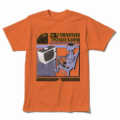 COOLMIND U0005 Funny Skull Graphic Cotton Tee
