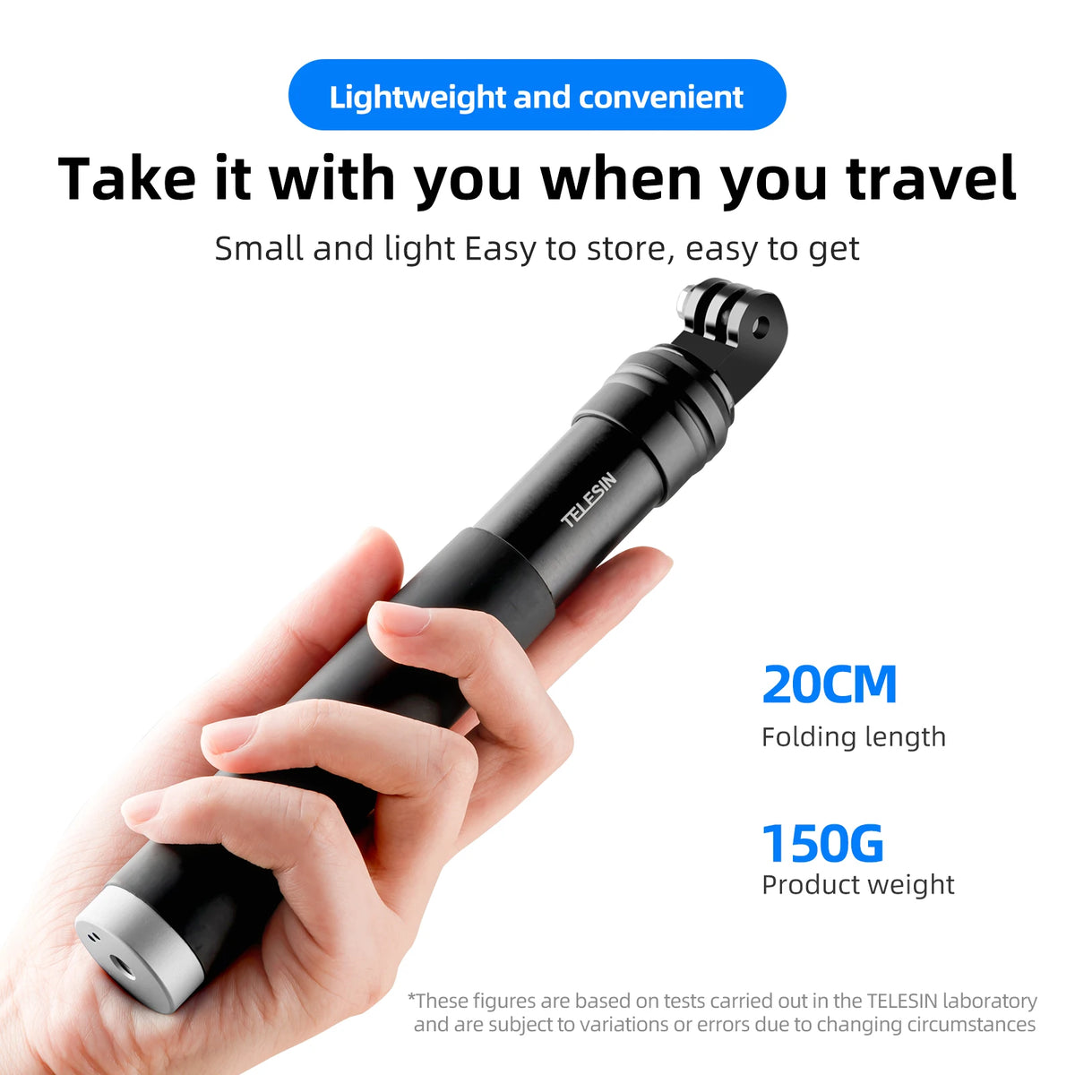 TELESIN 0.9M Aluminum Alloy Selfie Stick – Extend Your Perspective