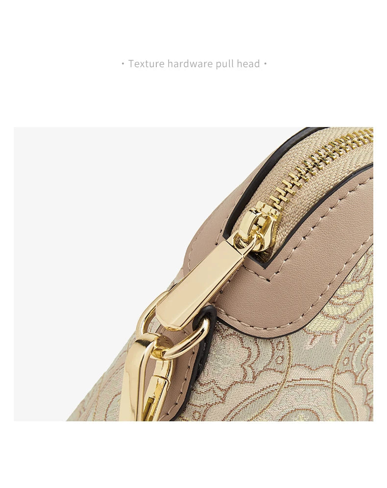 FOXER Chinese Style Embroidery Women Shoulder Underarm Bag