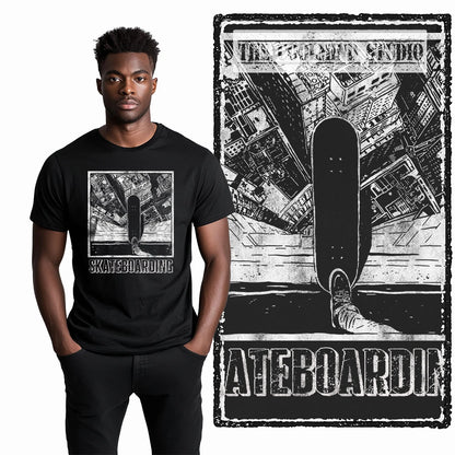 COOLMIND Unisex Skate Graphic Cotton T-Shirt | Streetwear Selection