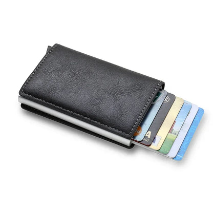 DIENQI RFID Carbon Fiber Card Holder Wallet