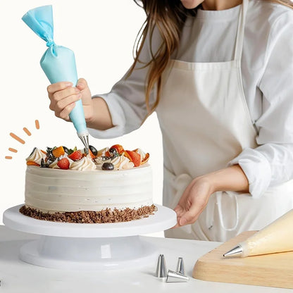 360° Rotating Cake Turntable for Smooth Cake Decorating, Ideal Baking Tool for Cupcakes and Pastries