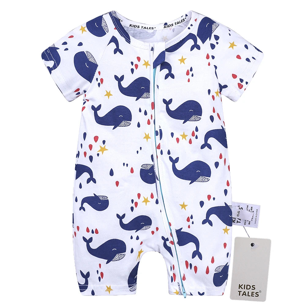 Kids Tales Sunshine Stories Cotton-Blend Printed Romper
