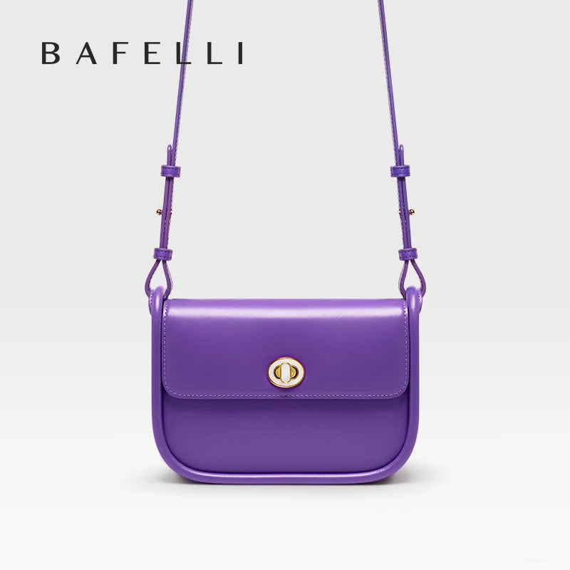 BAFELLI Leather Saddle Bag — Genuine Cow Leather Shoulder & Crossbody