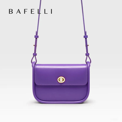 BAFELLI Leather Saddle Bag — Genuine Cow Leather Shoulder & Crossbody