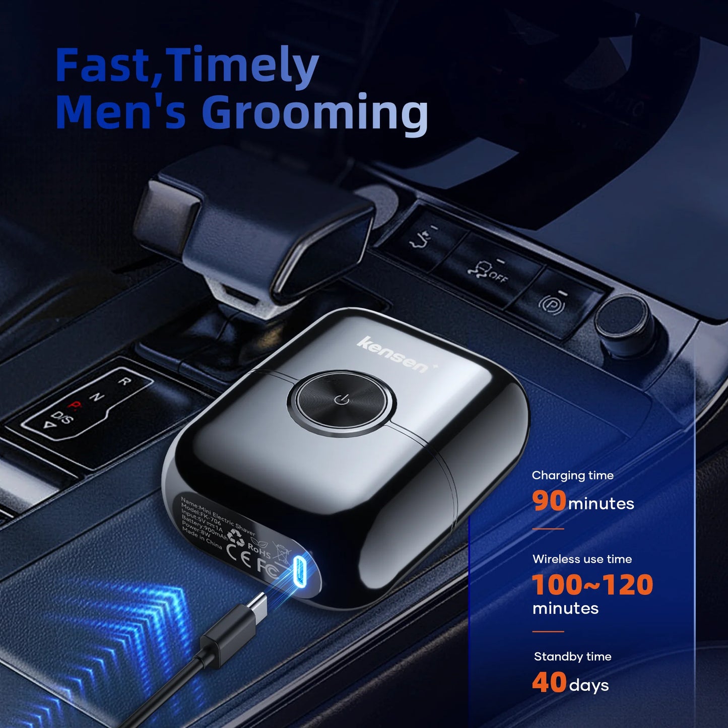 KENSEN S26 Electric Shaver for Men 4D Floating Blades