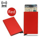 Rfid Credit Card Holder Metal Thin Slim Smart Wallet Men Women Wallets Pop Up Minimalist Small Black Purse Mini Walets for Men