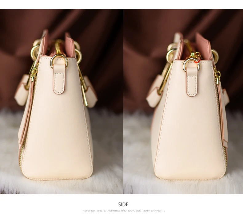 FOXER Split Leather Women's Shoulder Bag