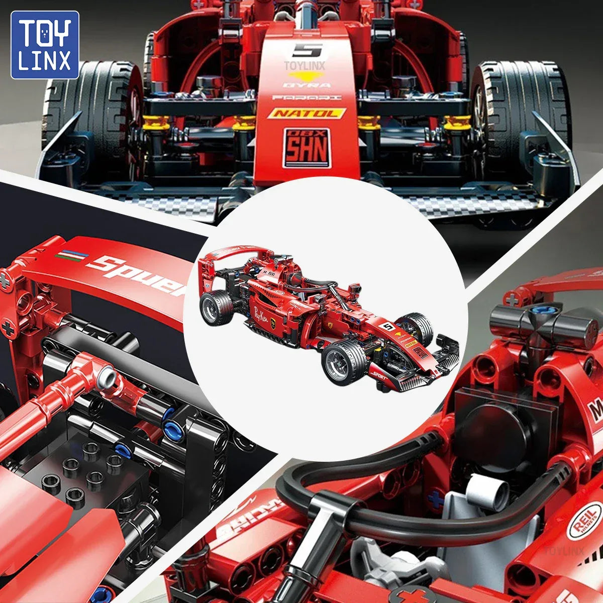 TOYLINX DIY 455 PCS F1 RC Race Cars Blocks! - ShopHub