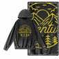 Off-Grid Adventure Graphic Acid-Washed Black Hoodie