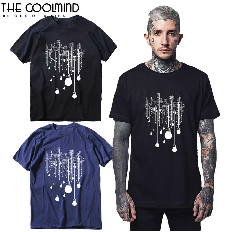 COOLMIND Printed Cotton T-Shirt | Men's Laid-Back Style