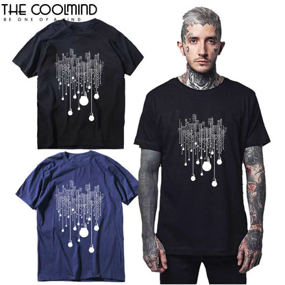 COOLMIND Printed Cotton T-Shirt | Men's Laid-Back Style
