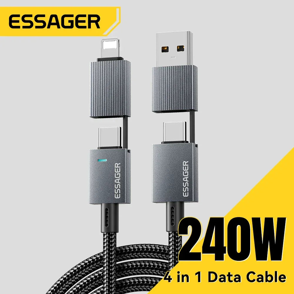 Essager 240W 4-in-1 Fast Charging Cable - ShopHub