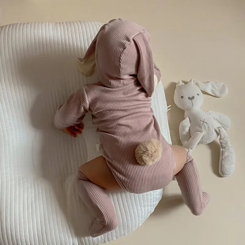 Kids Tales Bunny Days Cotton-Blend Baby Outfit