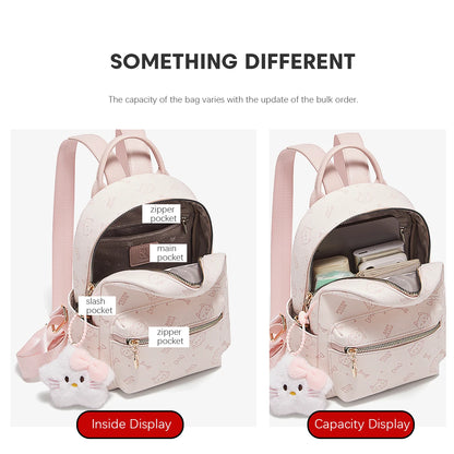 FOXER Brand PVC Leather Backpack Cute Embossing 2026 New Design Large Capacity School Bag Women's Fashion Travel Bags