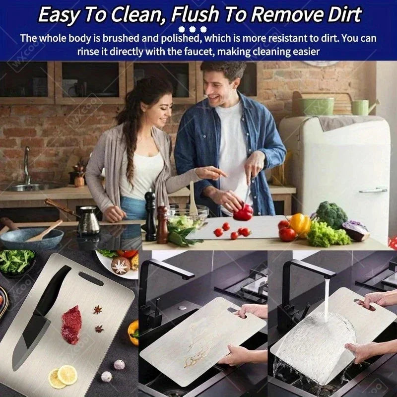 3PCS Stainless Steel Chopping Board
