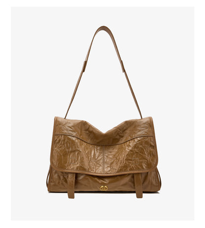 FOXER Wrinkled Genuine Leather Women's Crossbody Bag