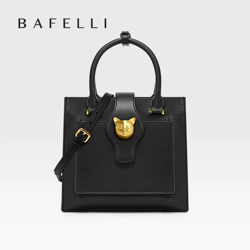 BAFELLI Soft Leather Multi-Compartment Commuter Tote