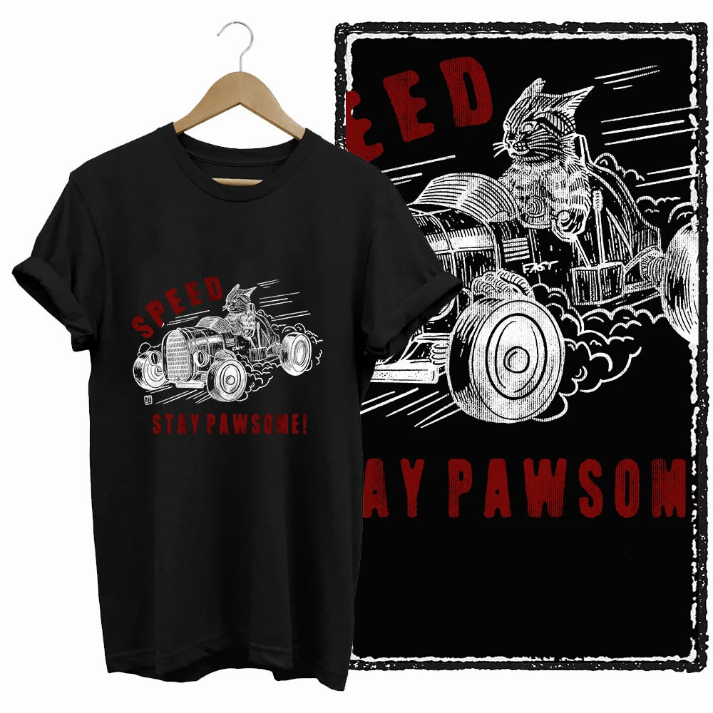 COOLMIND Black Cat Graphic T-Shirt | Women's 50-Design