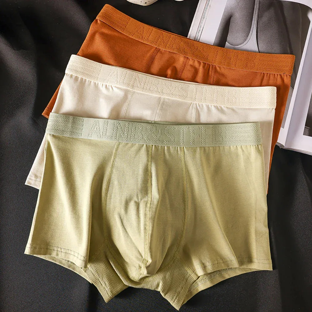 Men's 3 Pack 100% Cotton Antibacterial Boxer Shorts - ShopHub