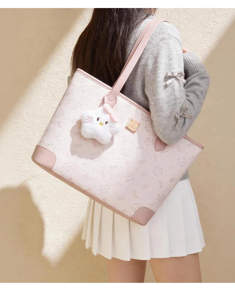 FOXER Summer New Women's Shoulder Bag PVC Leather Daily Tote Bag Female Commuting Purse Large Capacity Handbag for Everyday Use