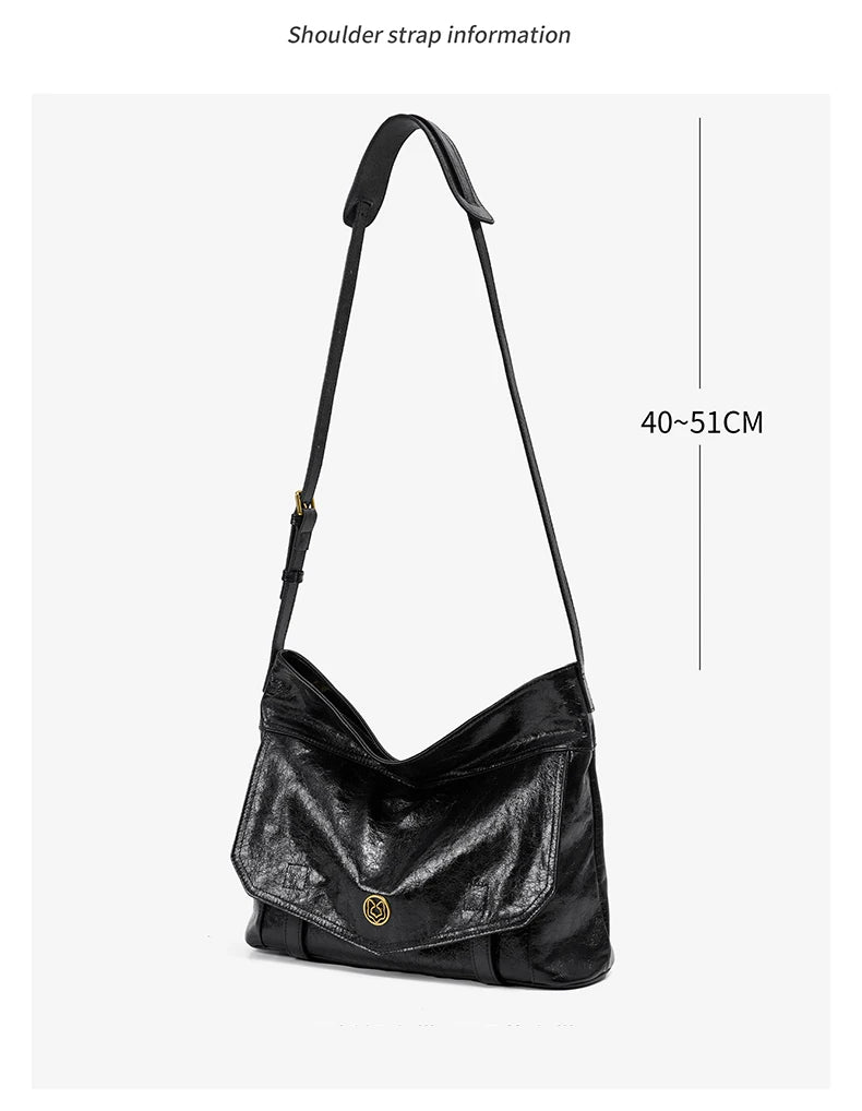FOXER Genuine Leather Hobo Tote Bag