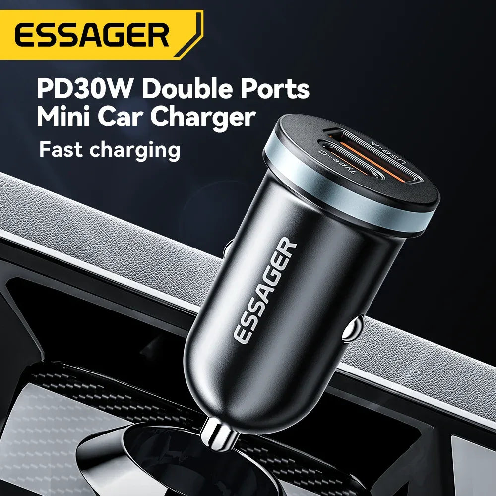 Essager 30W USB C Car Charger - ShopHub