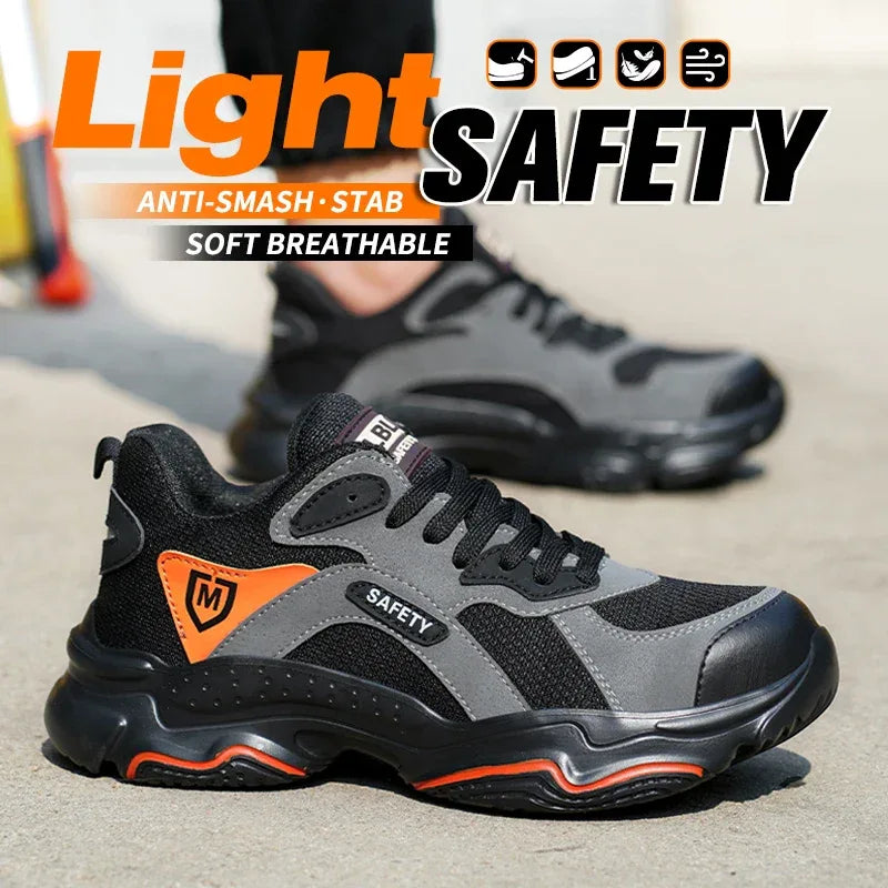 Unisex Safety Shoes Featuring Anti-Smash Steel Toe Protection - ShopHub