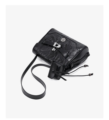 FOXER Vintage Wrinkle Genuine Leather Tote Bag