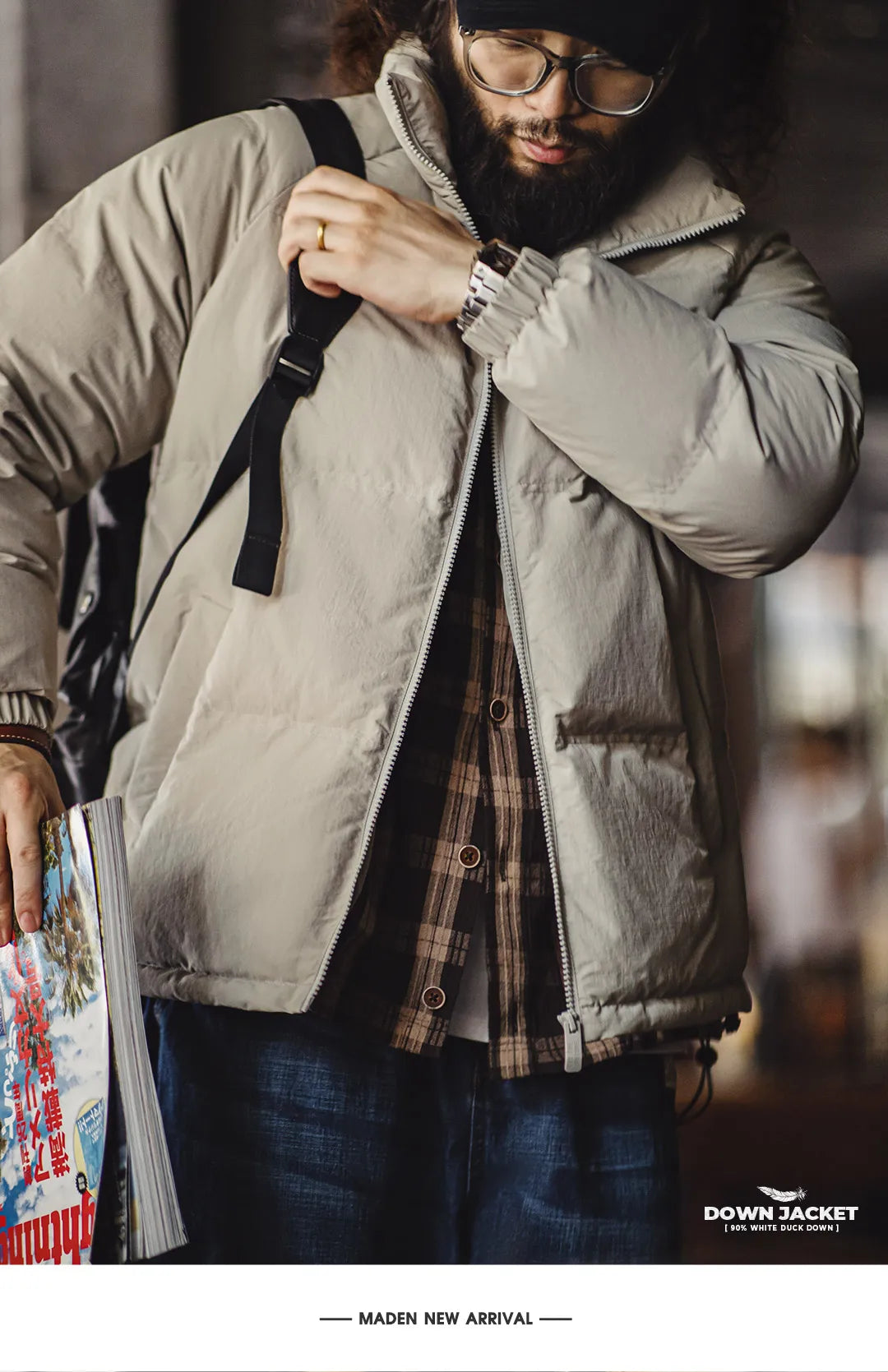 Maden White Duck Down Jacket