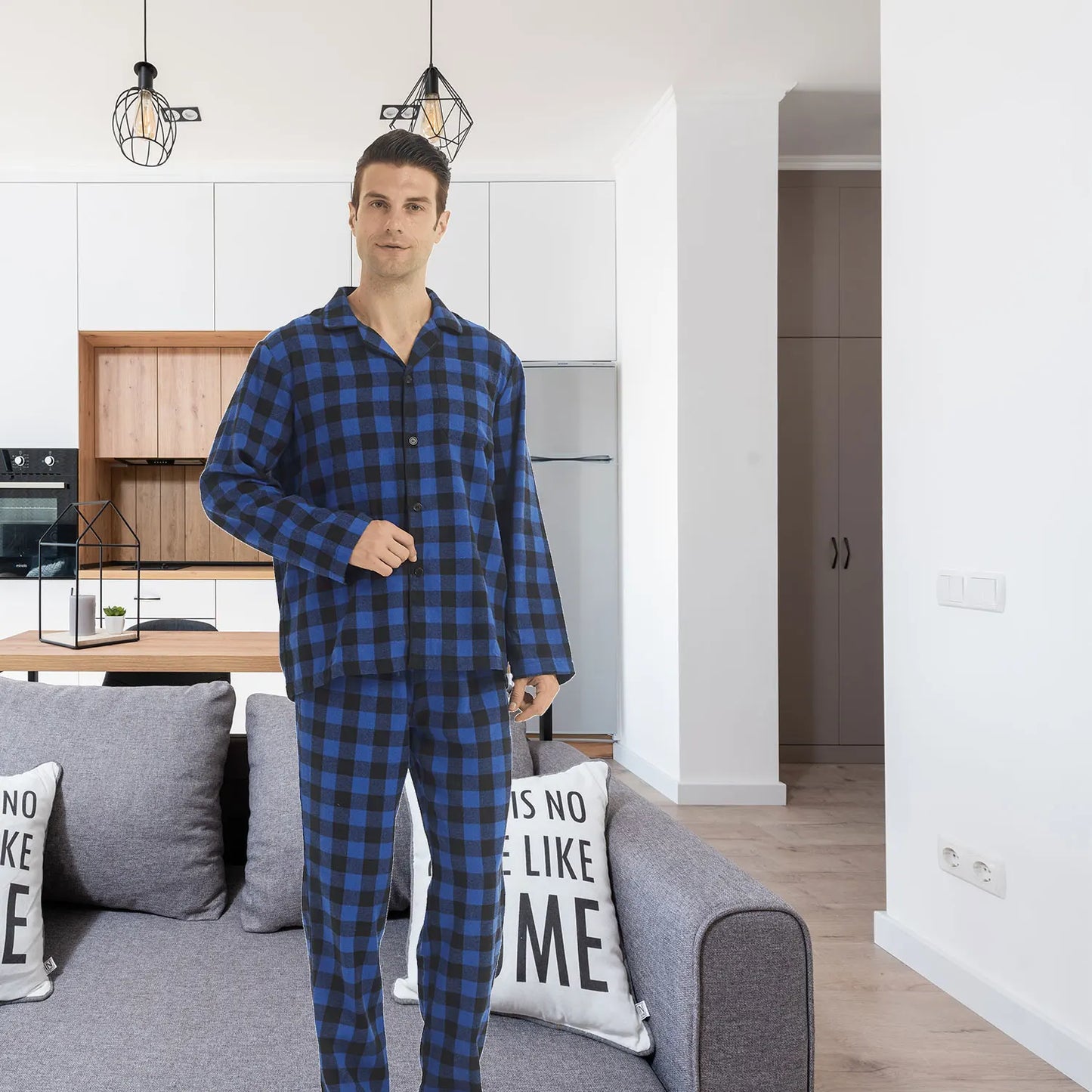 Cozy Mens Flannel Pyjama Sets - Your Ultimate Cotton Plaid Sleepwear