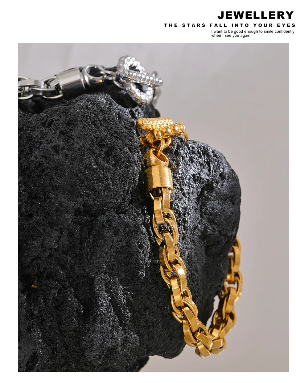 Stainless Steel Thicker Link Chain Bracelet - ShopHub