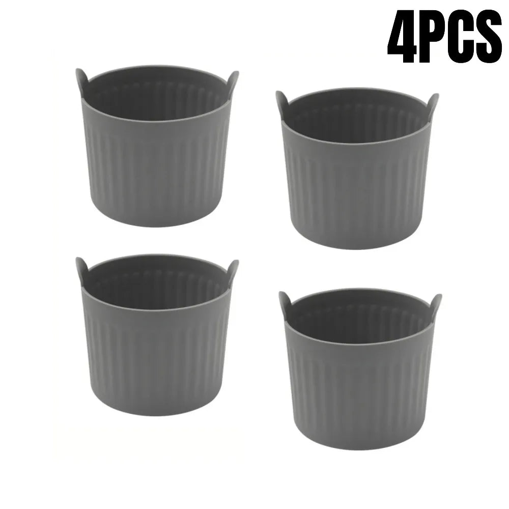 2/4Pcs Silicone Air Fryer Baking Molds