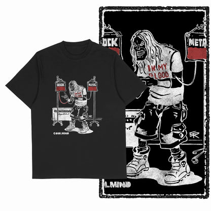 COOLMIND X0103 Skull Beginnings Graphic Tee