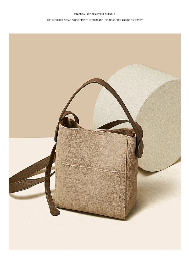 FOXER Split Leather Crossbody Shoulder Bag