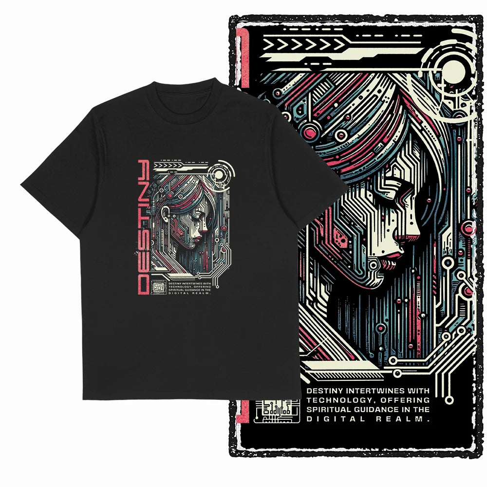 COOLMIND Funny Graphic Cotton T-Shirt | Black
