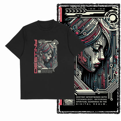 COOLMIND Funny Graphic Cotton T-Shirt | Black