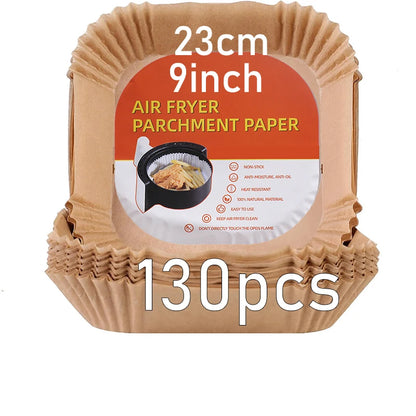 Disposable Square Air Fryer Molds, 20cm & 23cm