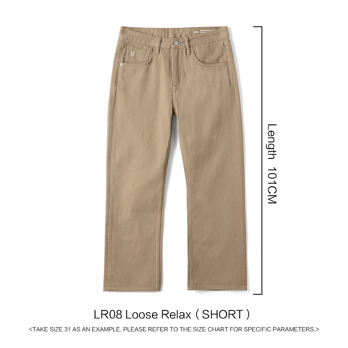 SIMWOOD 2026 Spring New Loose Relax 11.3oz Washed Vintage Jeans Men Plus Size Denim Trousers