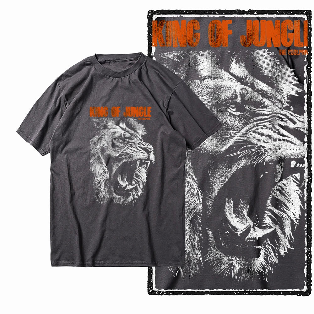 COOLMIND MAV Lion Graphic Cotton Tee