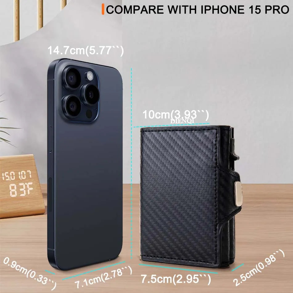 RFID-Protected Carbon Fiber Card Holder