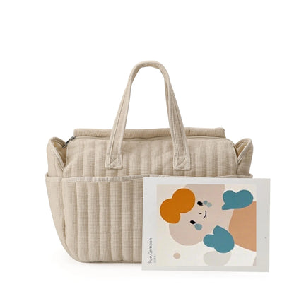 Solid Multi-functional Diaper Bag