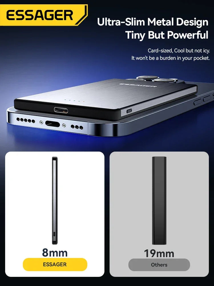 Essager PD 20W Magnetic Wireless Charging Bank - ShopHub