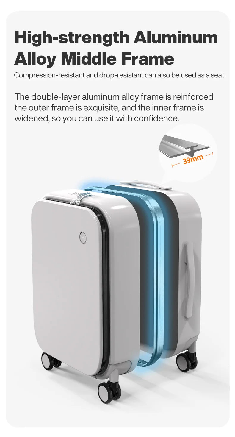 Mixi Premium Polycarbonate Rolling Suitcase