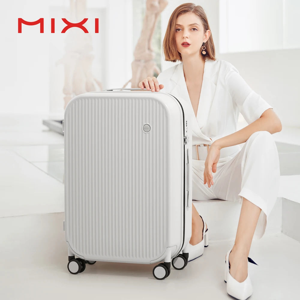 Mixi Striped Travel Luggage 16", 20", 24", and 26"