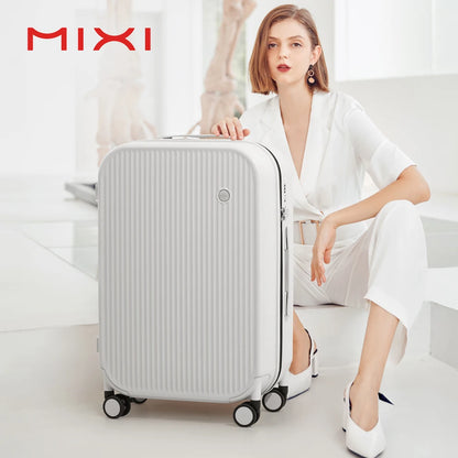Mixi Striped Travel Luggage 16", 20", 24", and 26"