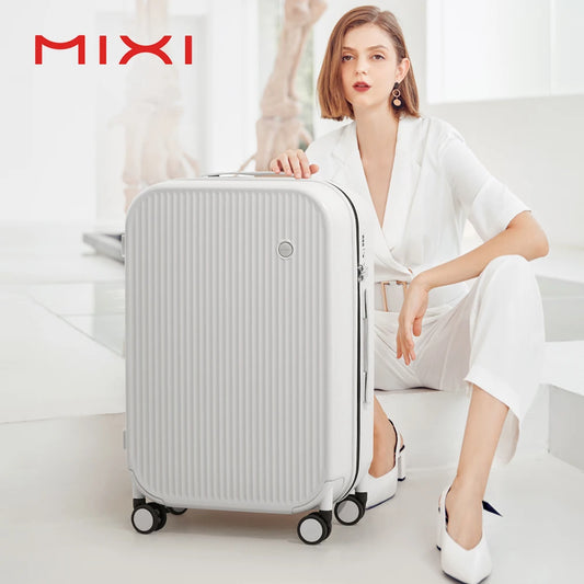 Mixi Striped Travel Luggage 16", 20", 24", and 26"