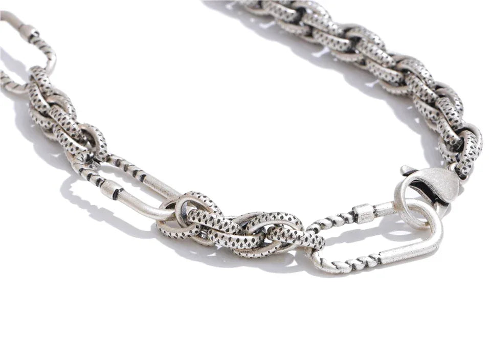 55cm Fashion Classic Stainless Steel Metal Chain Necklace - ShopHub