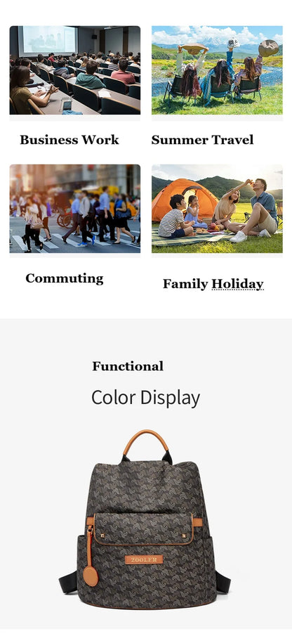 ZOOLER Nylon Embossed Backpack